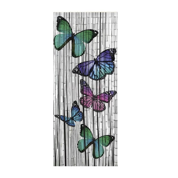 Bambusova zavesa za vrata 200x90 cm Butterflies - Maximex