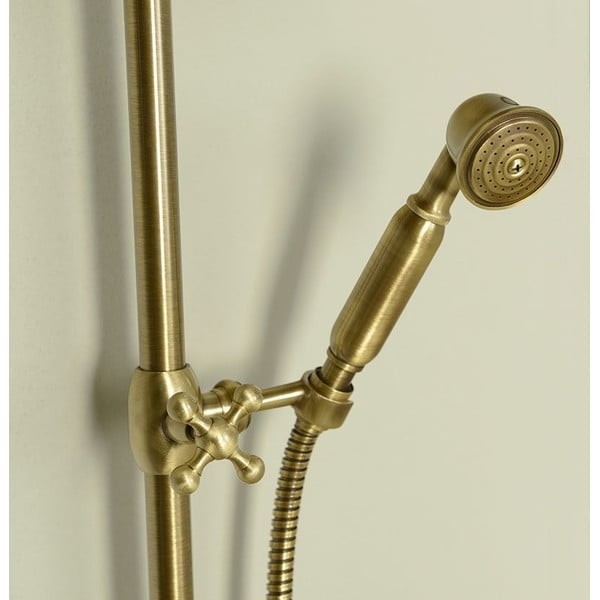 Medeninasta tuš garnitura v bronasti barvi s prho za glavo in ročno prho 142 cm Antea – Sapho-image-2