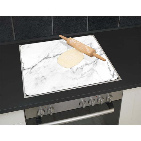 Stenska zaščitna plošča za štedilnik iz kaljenega stekla 50x56 cm Marble – Wenko-image-3