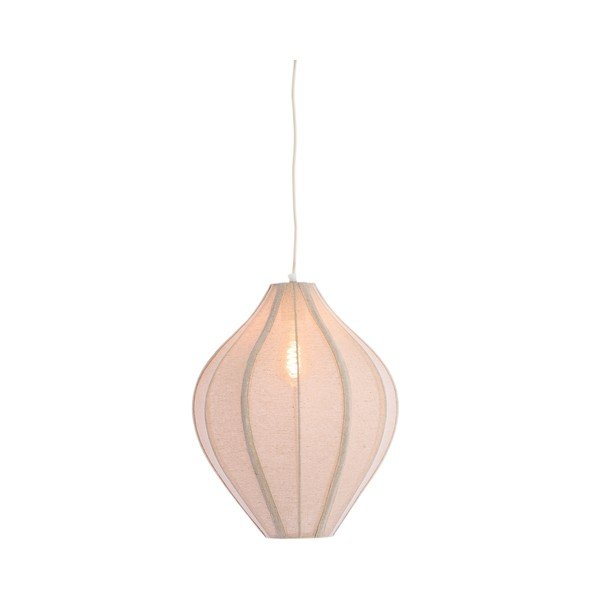 Viseča svetilka v naravni barvi s tekstilnim senčilom Pasto – Light & Living-image-1