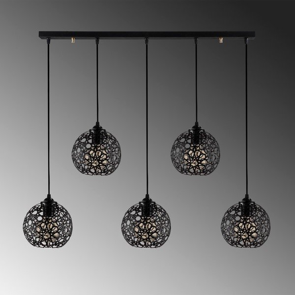 Črna viseča svetilka ø 17 cm Fellini – Opviq lights-image-1