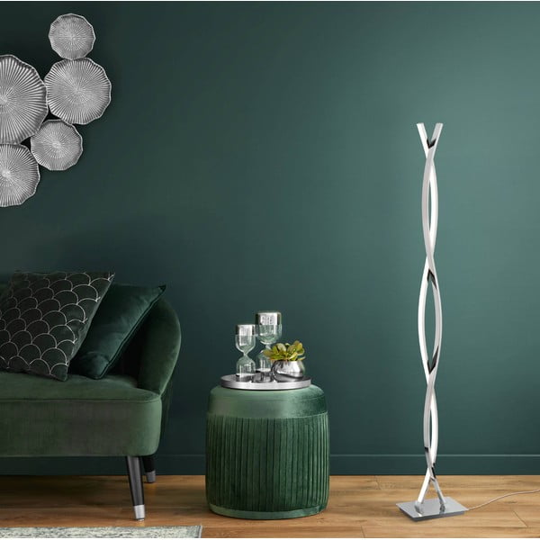 LED stoječa svetilka v srebrni barvi (višina 142 cm) LASANA 2 – EGLO-image-2