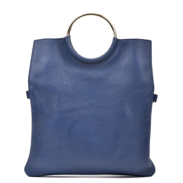 Modra usnjena torbica Luisa Vannini Pergon Cross