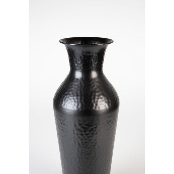 Črna jeklena visoka vaza (višina 49 cm) Dunja – White Label-image-4