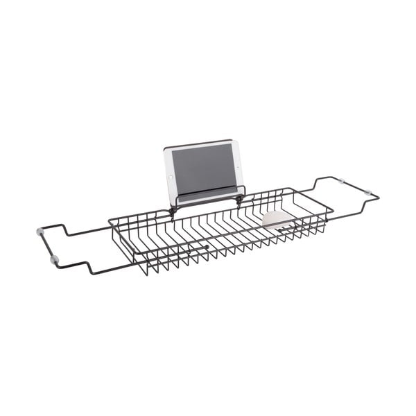 Črno kovinsko nastavljivo držalo za kad PT LIVING Kad, 61 - 86 cm-image-2