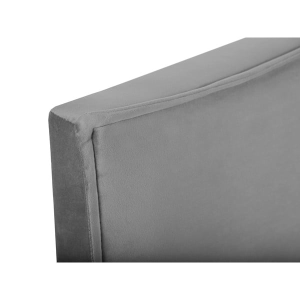 Sivo vzglavje 160x120 cm Natalia – Milo Casa-image-1