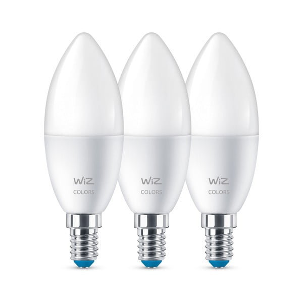 LED žarnice v kompletu 3 ks z žarnico E14, 5 W – WiZ