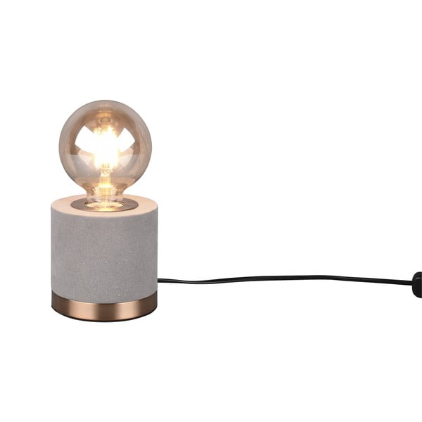 Siva žametna namizna svetilka (višina 11 cm) Judy – Trio-image-2