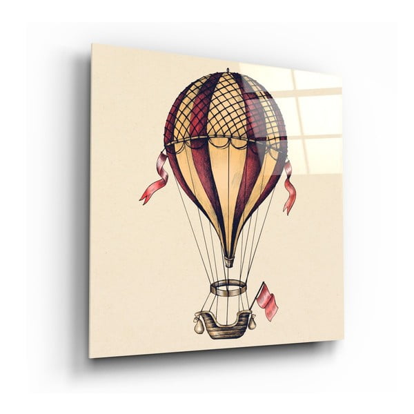 Steklena slika Insigne Ballon Journey Towards Freedom, 60 x 60 cm