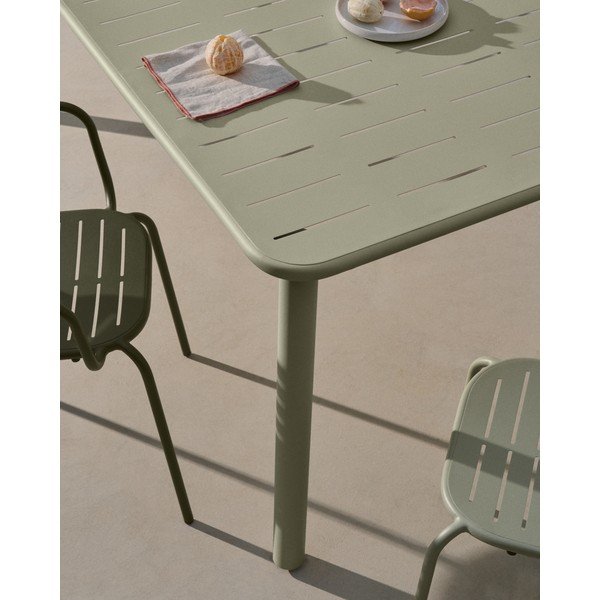 Jeklena vrtna miza 90x180 cm Brai – Kave Home-image-3