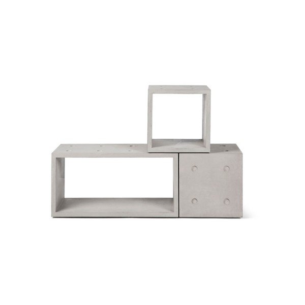 3-delna betonska modularna knjižna polica Lyon Béton  Dice-image-2
