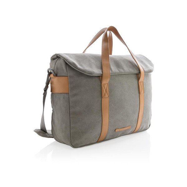 Siva platnena torba za prenosni računalnik 15,6'' XD Collection, 16 l