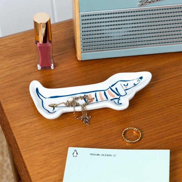 Keramično stojalo za nakit Sausage dog – Rex London-image-1