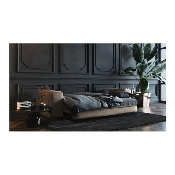 Temno bež raztegljiv kavč Devichy Rothe, 256 cm-image-3