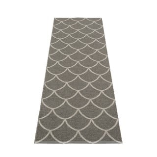 Siv zunanji in notranji tekač 70x225 cm Kotte Charcoal – Pappelina