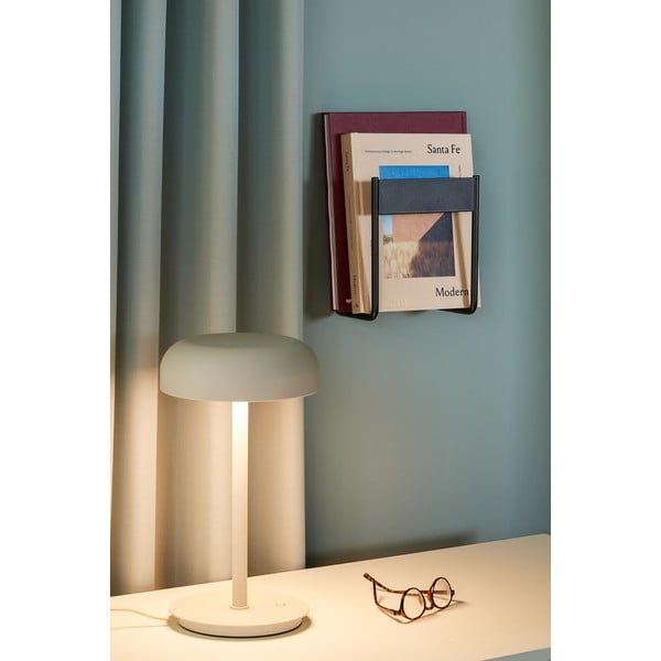 Kremno bela LED zatemnitvena namizna svetilka (višina 37 cm) Velo – Hübsch-image-1