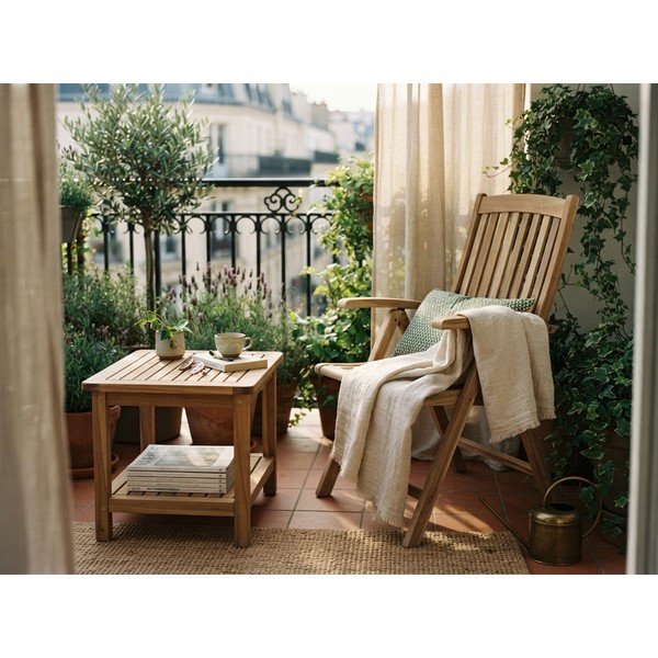 Vrtni fotelj iz tikovega lesa Garden Pleasure Java-image-2