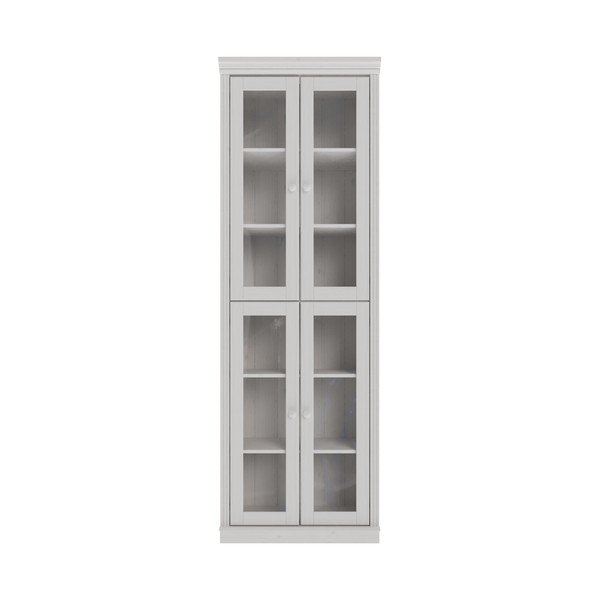 Bela vitrina iz masivnega bora 74x223x37 cm Anita – Støraa