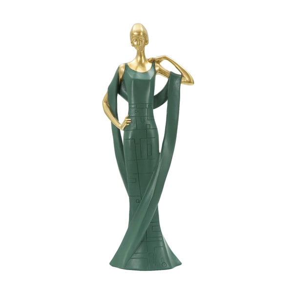 Smaragdno zelena dekorativna figurica Mauro Ferretti Donna
