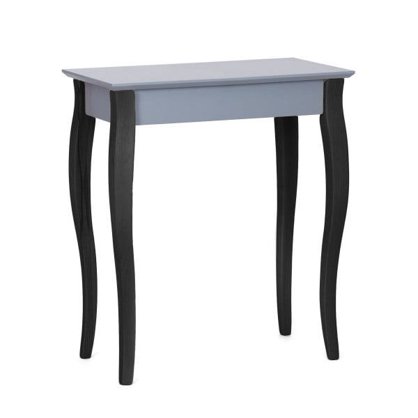 Temno siva konzolna mizica s črnimi nogami Ragaba Lilo, širina 65 cm