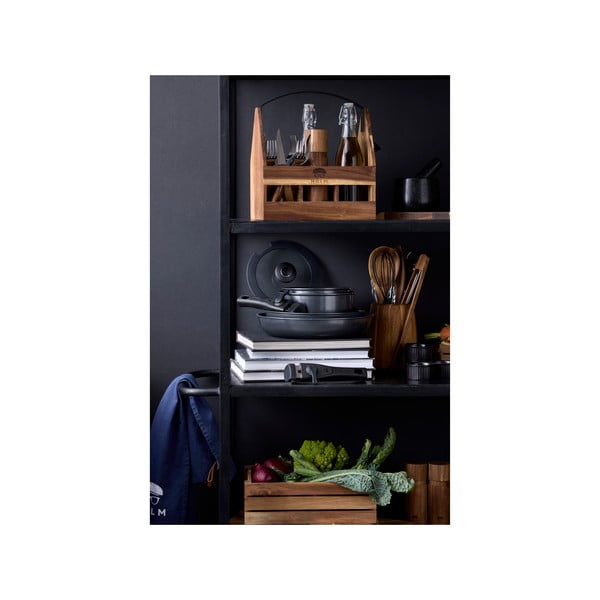 Aluminijast komplet loncev s snemljivim ročajem 2 ks s pokrovko 2,4 l – Holm-image-4