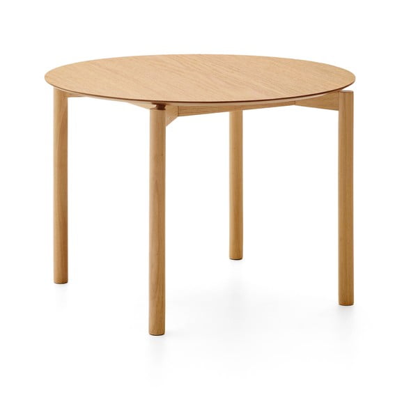 Okrogla jedilna miza v jesenovem dekorju ø 110 cm Indara – Kave Home