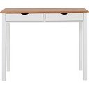 Belo-rjava delovna miza iz borovega lesa Støraa Gava, dolžina 100 cm