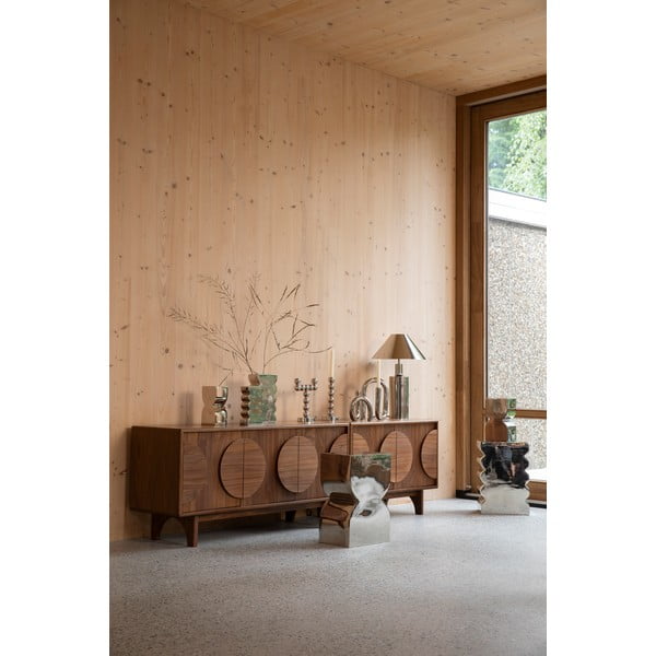 Rjava nizka komoda v orehovem dekorju 120x58 cm Groove – Zuiver-image-1