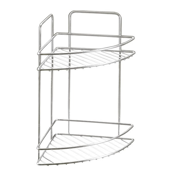 Jeklena kopalniška polica v sijajno srebrni barvi Luxy – Metaltex