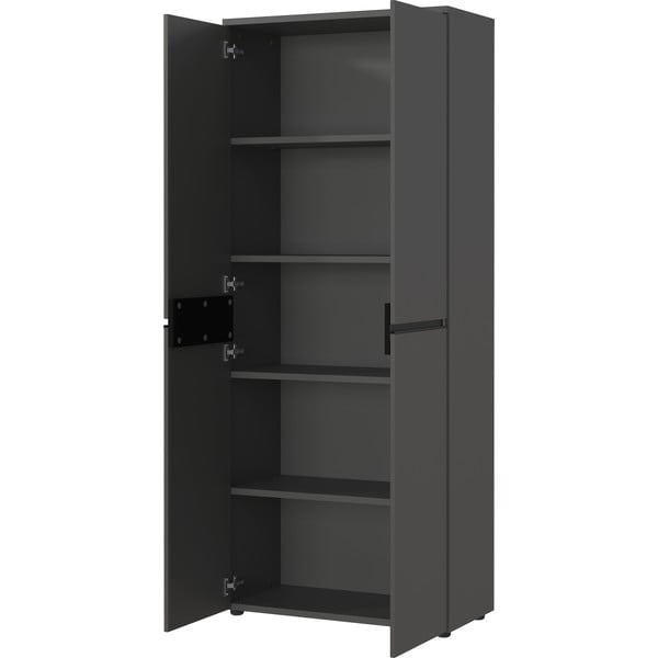 Antracitno siva garderobna omara 81x197 cm Bedano – Germania-image-3