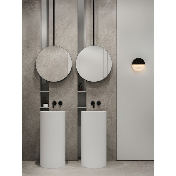 Črna kovinska LED zatemnitvena stenska svetilka Dorin – Nova Luce-image-3