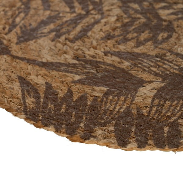 Pogrinjek iz jute ø 38 cm Leafy – Ixia-image-2