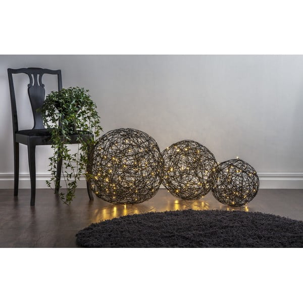 Zunanja svetlobna LED dekoracija iz nerjavečega jekla Best Season Dark Trassel, 100 luči-image-1