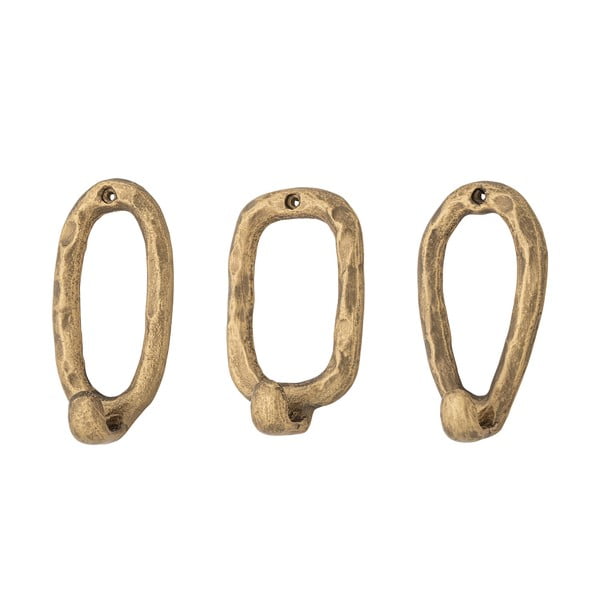 Kovinski obešalniki v kompletu 3 ks v zlati barvi Cias – Bloomingville-image-2