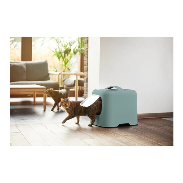 Zelen komplet mačjega stranišča in lopatice Biala – Rotho-image-4