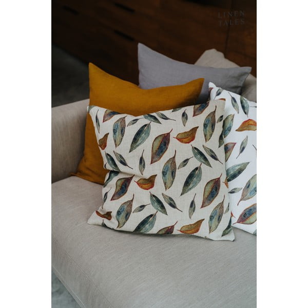 Lanena prevleka za blazino 50x50 cm Golden Fall – Linen Tales-image-3