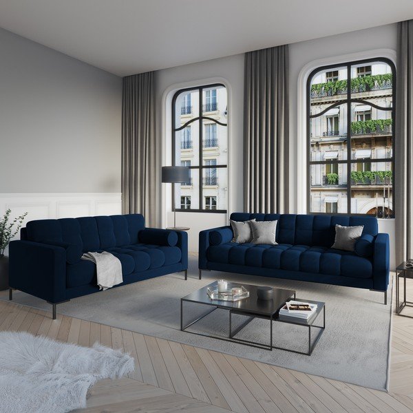 Temno moder žameten kavč Cosmopolitan Design Bali-image-1