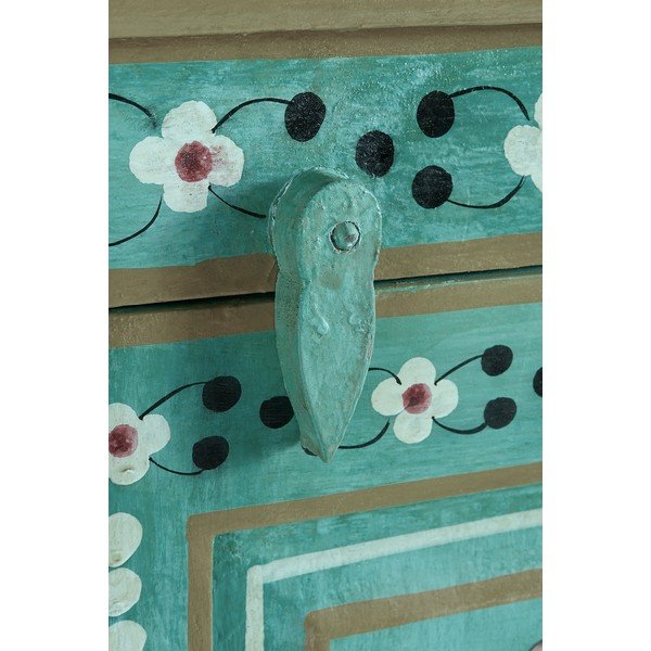 Zelena omarica iz masivnega manga 87x152x38 cm Prem – Støraa-image-4