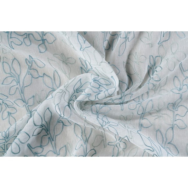 Bela/modra prosojna zavesa 300x260 cm Urma – Mendola Fabrics