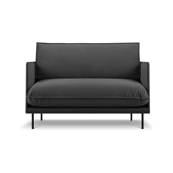 Temno siv žameten fotelj Auguste – Interieurs 86