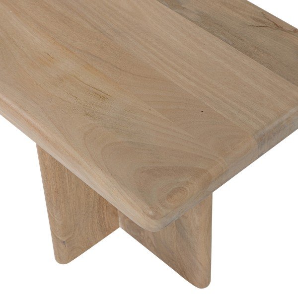 Stranska mizica iz masivnega manga v svetli naravni barvi 40x80 cm Ato – WOOOD-image-4