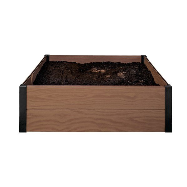 Rjava škatla za rože Keter Maple Square-image-1