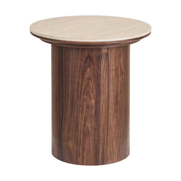 Okrogla stranska mizica s keramično ploščo ø 45 cm Delphi – House Nordic-image-4