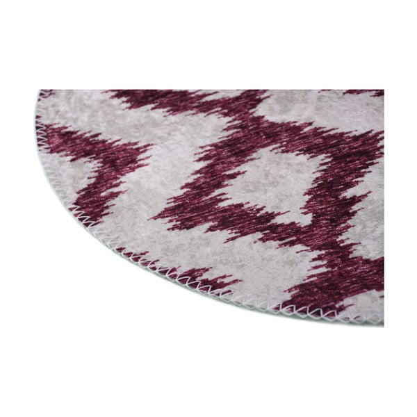 Bordo-bela pralna okrogla preproga ø 100 cm - Vitaus-image-2