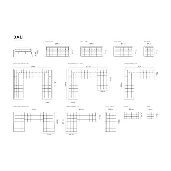 Temno siv tabure Bali – Cosmopolitan Design-image-4