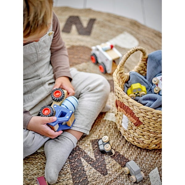 Otroške škatle za shranjevanje v kompletu 2 ks iz vodne hijacinte v naravni barvi ø 32x32 cm Agnes – Bloomingville Mini-image-4