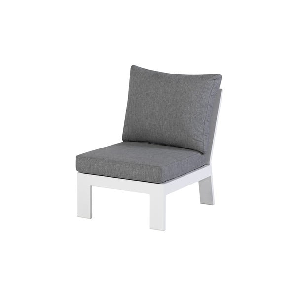 Bel/siv modul vrtne sedežne garniture (sredinski modul) Valerie – Exotan