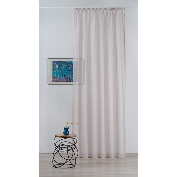 Rožnata prosojna zavesa 140x260 cm Modena – Mendola Fabrics-image-2