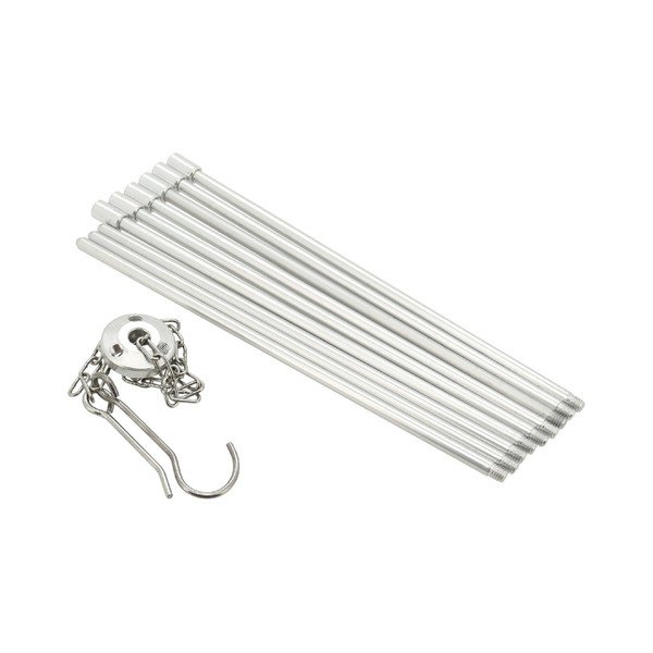 Zložljivo aluminijasto stojalo za kamin Cattara, višina 86 cm-image-2