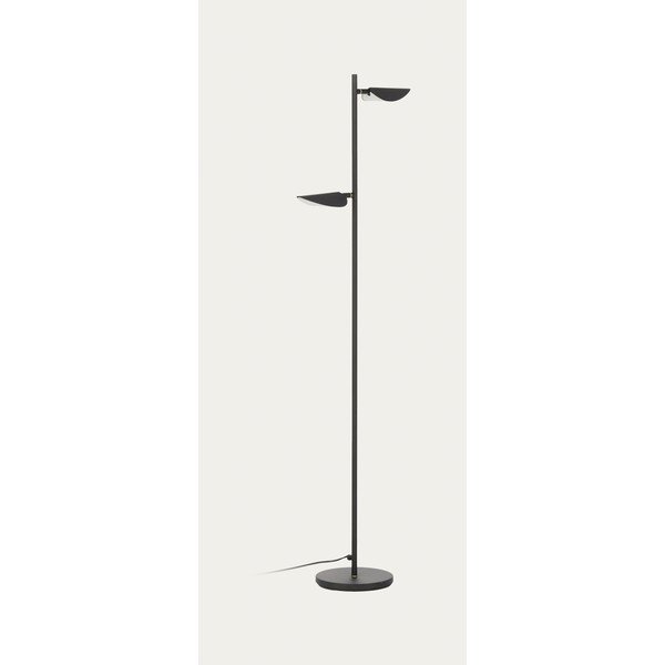 Črna LED stoječa svetilka (višina 150 cm) Veleira – Kave Home-image-4